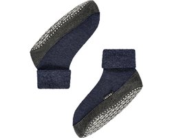 FALKE Cosyshoe Noppen op de zool wol huissokken heren blauw - maat 37-38