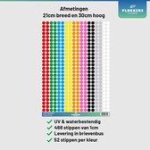 Coderingstickers 468 stuks 9 kleuren - Labelstickers
