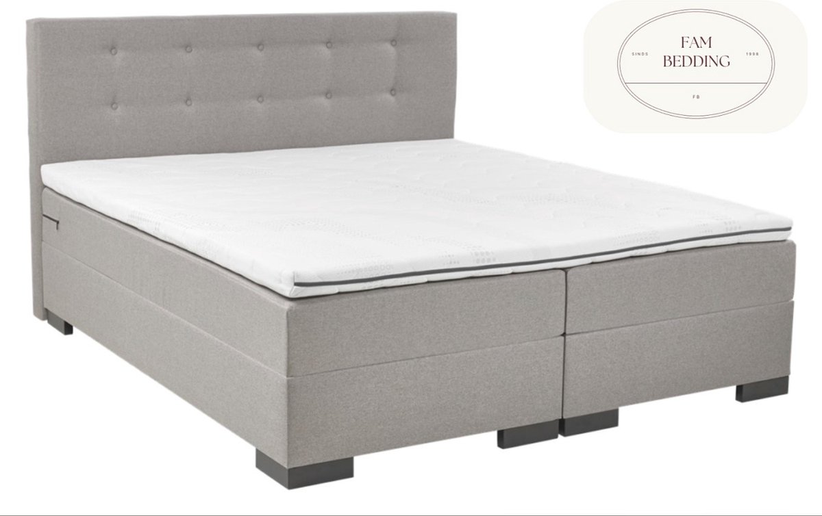 2 Persoons Boxspringset Milou Beige 160x200