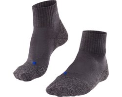 FALKE TK2 Cool Short anti-blaar dik lyocell functioneel materiaal wandelsokken heren grijs - maat 44-45