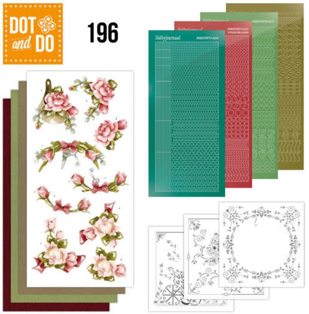 Hobbydots - Dot and Do 196 - Precious Marieke - Romantic Roses