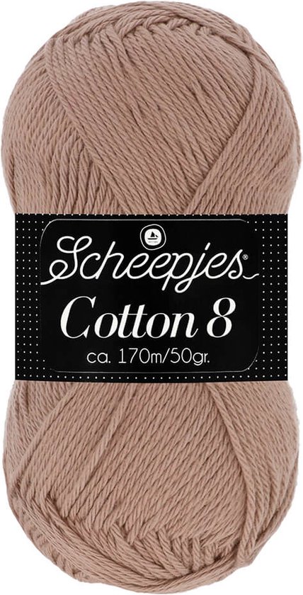 Scheepjes Cotton 8 50g - 659 Bruin