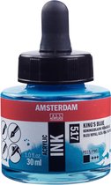 Amsterdam Acrylic Inkt Fles 30 ml Koningsblauw 517