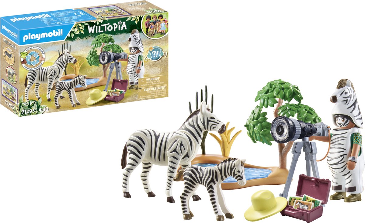 PLAYMOBIL 71011 Quad de secours pour animaux - Wiltopia - animaux nature