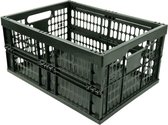 Cagettes à provisions - Caisse pliante - Caisse pliante - Zwart - Grijs Foncé - 32 litres