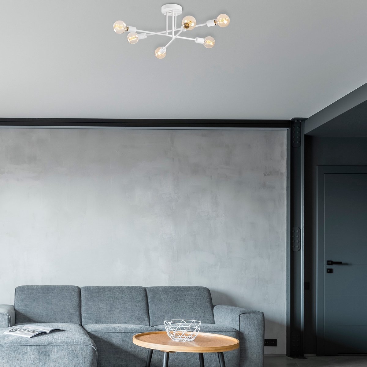 Flower Kroonluchter | METALEN BEHUIZING | Wit - Asir Group - Plafondlampen - Wit - Metaal - Plafondlampen -