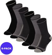 Apollo (Sports) - Sportsokken Casual - Unisex - Zwart - 42/47 - 6-Pack - Voordeelpakket