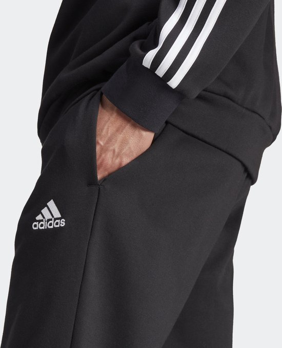 adidas Sportswear Basic 3-Stripes Fleece Trainingspak - Heren - Zwart - XL