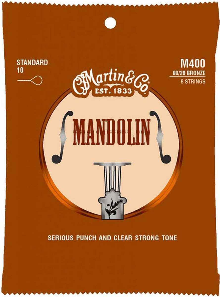 Snarenset mandoline Martin M400 80/20 bronze standard 8-snarig .010-.034
