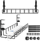 Kabelgoot voor onder het bureau, metalen kabelgoot, geen boren, stevig Kabelgoot voor onder het bureau, metalen kabelgoot, geen boren, stevig
