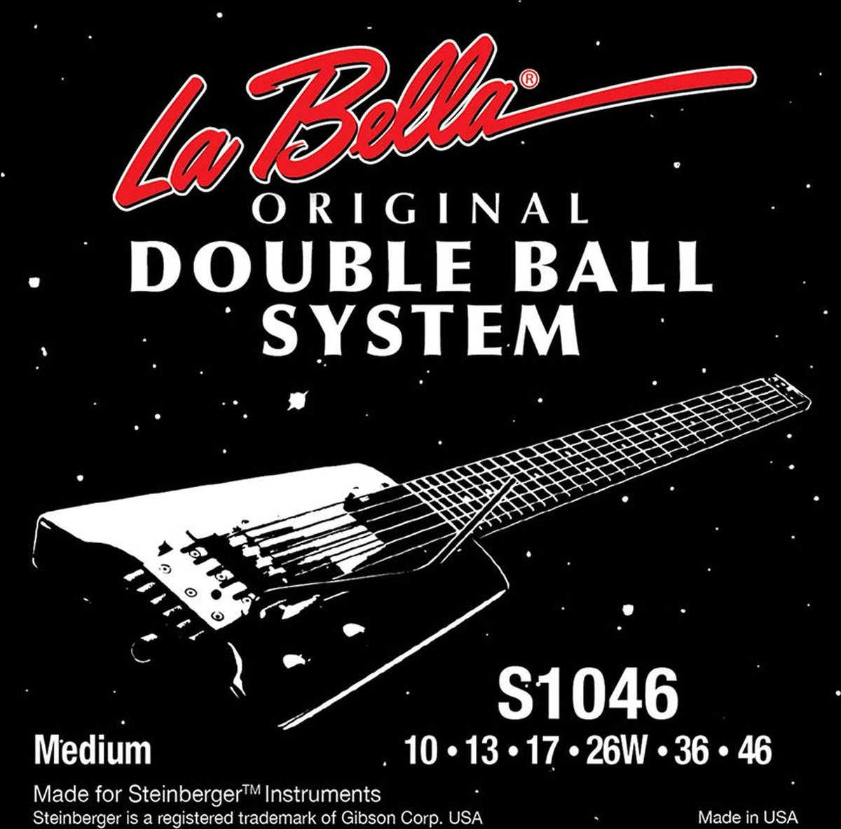 La Bella L-S1046 Double Ball End elektrische gitaarsnaren (010-046)