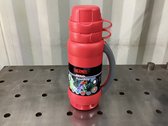 Thermos premier - Isoleer fles - thermoskan- inhoud 1 liter- 2 geïntegreerde drank bekers- rood