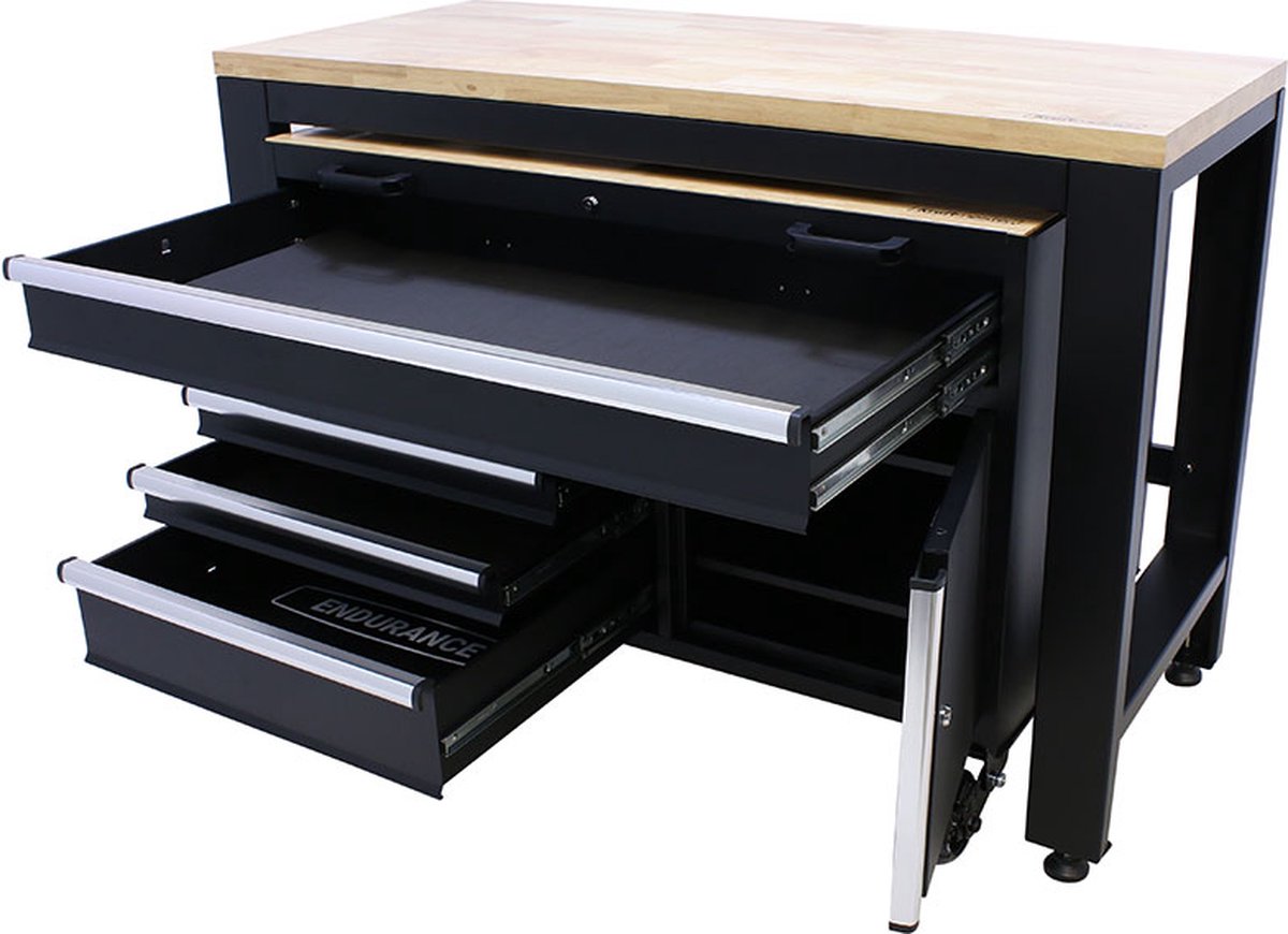 Werktafel BL-LB 250 met bodemlegbord, in hoogte verstelbaar