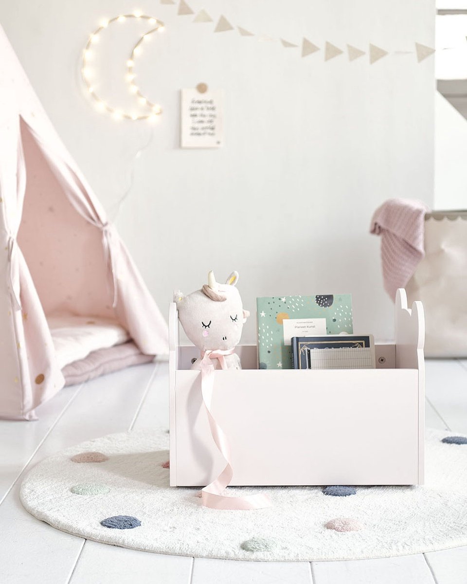 Coffre à jouets blanc  bureau enfant Petite Amélie