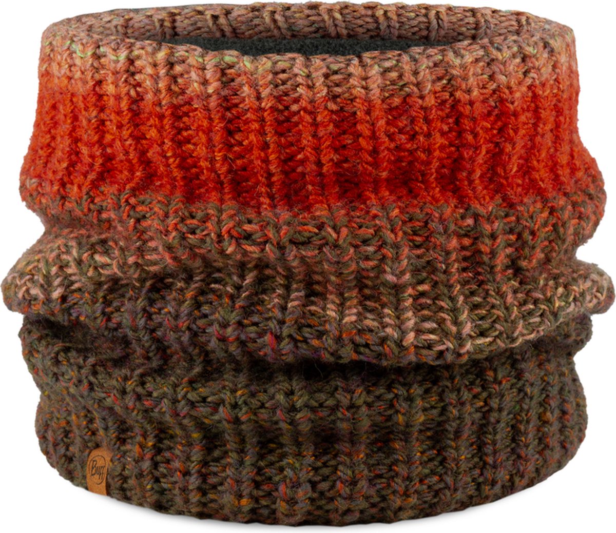 Cache-cou Buff Alina Tricoté Et Polaire - Côté Tricot Acrylique/laine, Doublure Polaire PrimaLoft | Écharpe Tubulaire Hiver