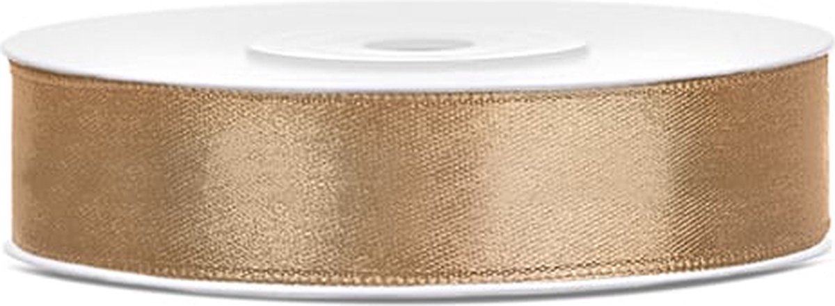 Satijn Lint Goud 12mm 25m op Prijzenvolger.com