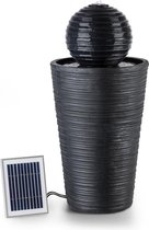 Blumfeldt Liquitorre XL tuinfontein - waterornament, zonnefontein, pomp: 200 l / h / IPX8, zonnepaneel: 2 W / 300 cm², batterij tot 8 uur bedrijfstijd / 3,7 V / 2 Ah, LED-verlichting, polyresin