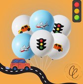 Ballonnen - Vliegtuig - Auto - Stoplicht - Verjaardag - Feest - Kinderfeestje - Partijtje - Set van 6