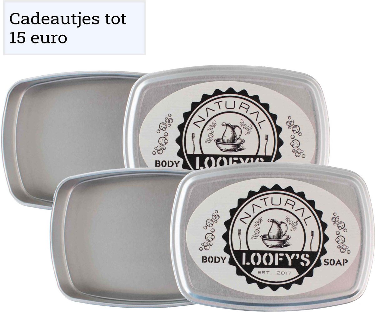 LOOFY'S - 2x reis en bewaarblikje | Voor In Koffer - Herbruikbaar - met deksel - | Loofys