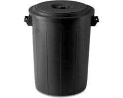 Afvalton - Afvalemmer - Vuilnisbak - Voerton - Buiten - 70L - Zwart