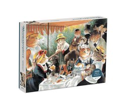 Luncheon Of The Boating Party Meowsterpiece Of Western Art 1000 Piece Puzzle