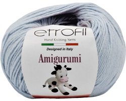 Etrofil Amigurumi Garen-Licht Blauw-no70526-haakkatoen - amigurumi - haken - breien - katoen - wol - garen - breiwol - breigaren