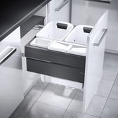 Hailo Laundry-Carrier 60cm 2x33 1x12 1x2.5 d.grijs Doeco Voor kastladen