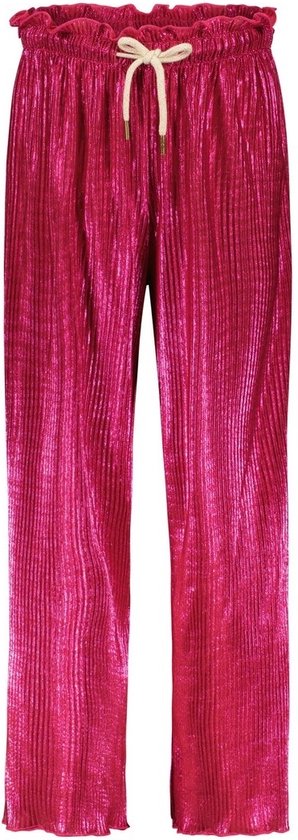 Like Flo Metallic Pleated Guillot Pantalons & Jumpsuits Filles - Jeans - Pantsuit - Rose - Taille 146