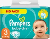 Pampers - Bébé Dry - Taille 3 - Megapack - 160 couches - 6/10 KG