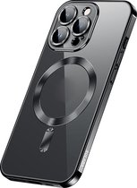 Sulada Soft case TPU en shockproof en lensbeschermer met magnetische ring voor de iPhone 13 Pro Zwart