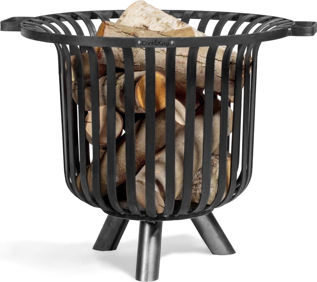 CookKing Braciere Flame In Acciaio – Fuoco Da Giardino, Design Moderno, Fatto A Mano - 3