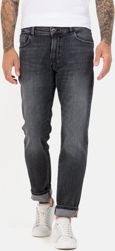 camel active Regular Fit 5-Pocket Jeans - Maat menswear-35/36 - Schwarz