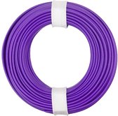 Donau Elektronik 150-016 Fil de câblage 1 x 0.50 mm² violet 10 m
