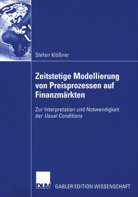 Zeitstetige Modellierung von Preisprozessen auf Finanzmärkt ... - cover