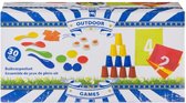 Ensemble de jeux d'extérieur - 30 pièces - jeux hollandais - courses en sacs - lancer d'étain - marche aux œufs - fête d'enfants