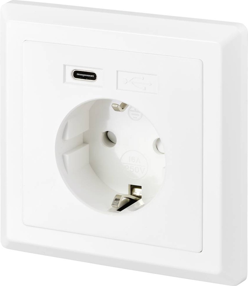 Cuboid stopcontact USB-C 30W 2 m van Kord