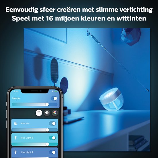 Philips Hue IRIS LED RGB dimbare tafellamp 8,2W 230V roze