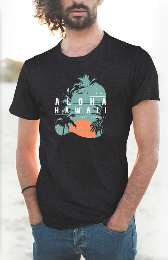 T-Shirt 279-59 Aloha Hawaii - 3xL, Zwart