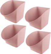 Sunware - Basic speelgoedbox roze - Set van 4