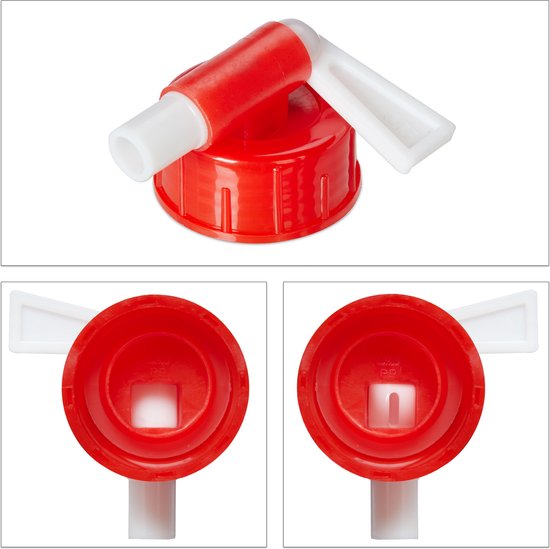 Relaxdays opvouwbare jerrycan set van 4, 20 l, watercontainer met