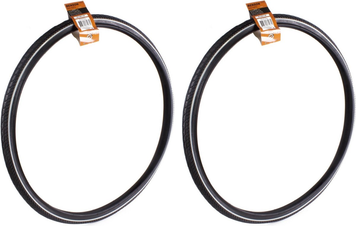 Benson Buitenband fiets - 2x - rubber - 28 inch x 1 1/2
