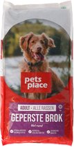 Pets Place Adult Geperste Brokken - Gevogelte&Vlees - Hondenvoer - 18 kg