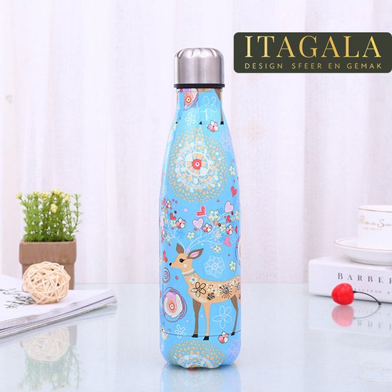 ITAGALA - Bouteille thermos / Gourde Luxe en acier inoxydable - Gobelet  isotherme -... | bol.com