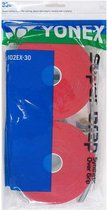 Yonex Supergrap 30 - Surgrip - Rouge - convient aussi bien au tennis qu'au badminton - Emballage de 30 pièces