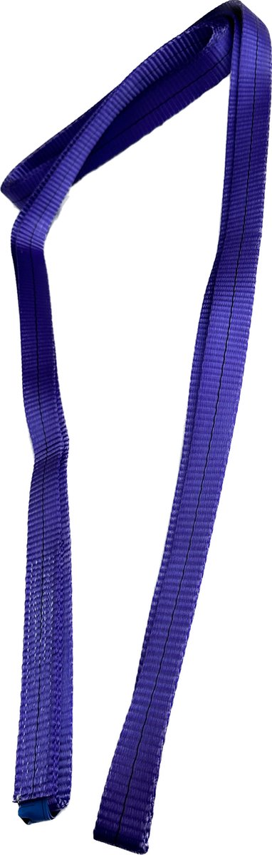 2 stuks polyester rondstrop. Eindloze platte hijsband. Maximale belasting: 1 ton. Werkende lengte: 3 meter. (Omtrek lengte: 6 meter.) Kleur: Paars.