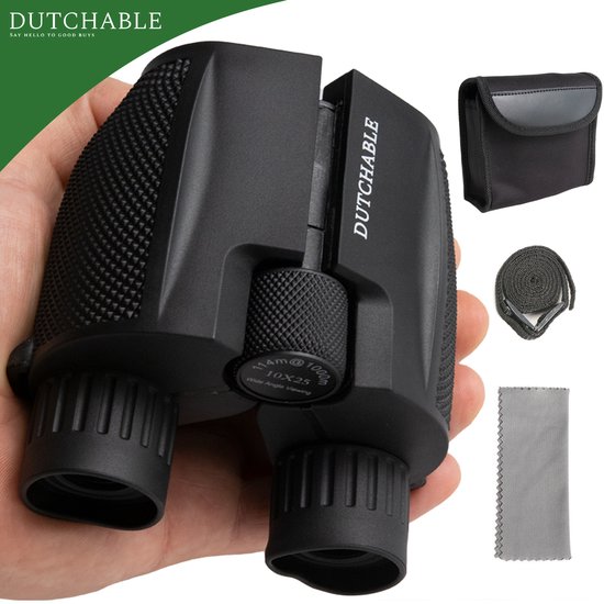 Dutchable verrekijker - BAK4 - 10x25 - Full multicoated - Binoculars - Voor volwassenen en kinderen
