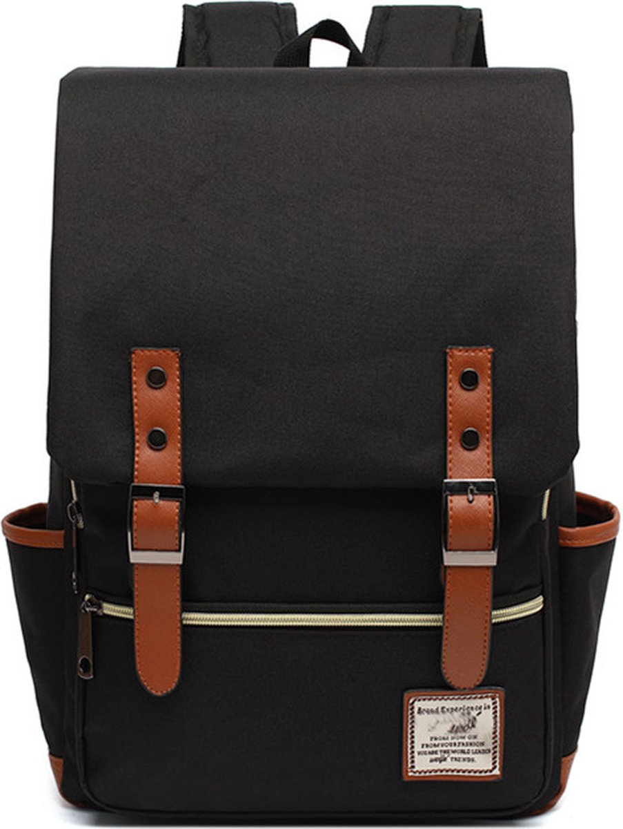 Joya® Rugtas | School Rugzak | Inhoud 20-35 Liter | 16" Laptopvak | Perfect voor School Werk & Reizen | Backpack | Zwart