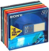 Sony MiniDisc 80min 5pack Color mix Shock