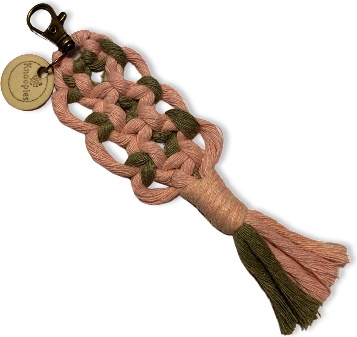 Sleutelhanger 'Boho' - Diverse kleuren - Katoenkoord - Handgemaakt in ons Macramé Atelier - Prijs per Stuk - Inclusief Verzendkosten