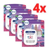 Febreze 3Volution Air Freshener Fragrance Plug Starter Kit North Amérique Wild Berry - Appareil 4x20ml avec recharge
